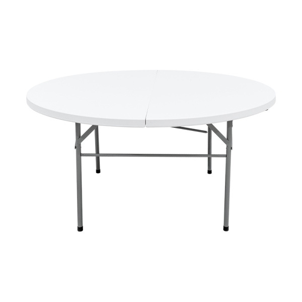 5FT White Plastic Hotel Banquet Tables Folding