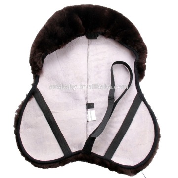 Horse harness English sheepskin saddle seat cover