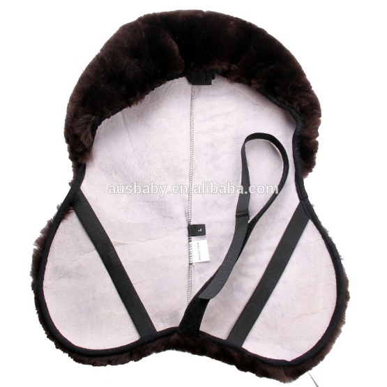 Horse harness English sheepskin saddle seat cover