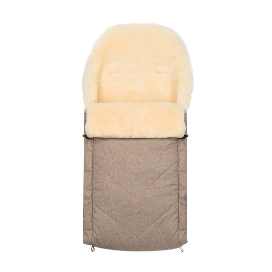 Sheepskin Baby sleeping bag footmuff