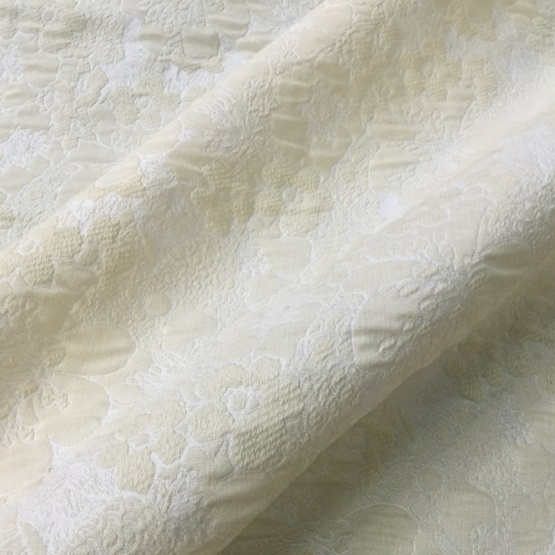 Beige Brocade Fabric Jacquard Fabric