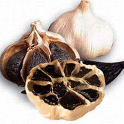 whole black garlic