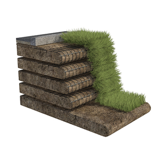 Retaining Walls Polyester Uniaxial Geogrid