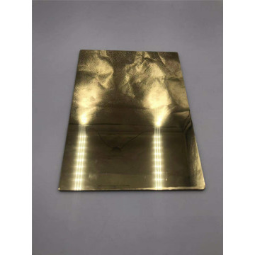 Golden Aluminum mirror composite panel