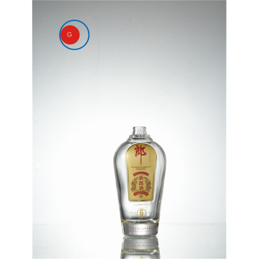 Langjiu Chinese Liquor Glass Bottle Round Shape