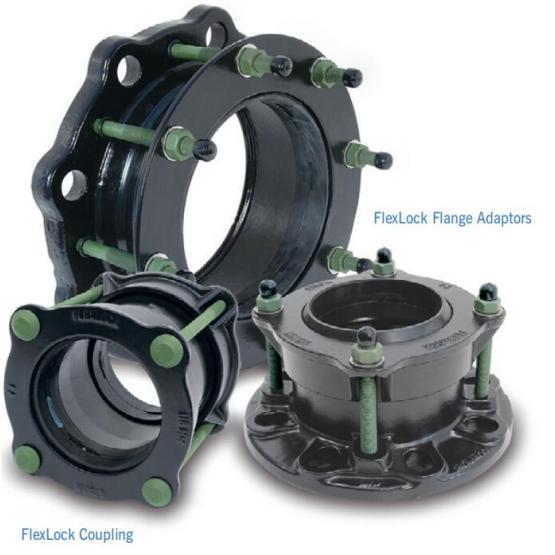 Flex lock flange adaptor