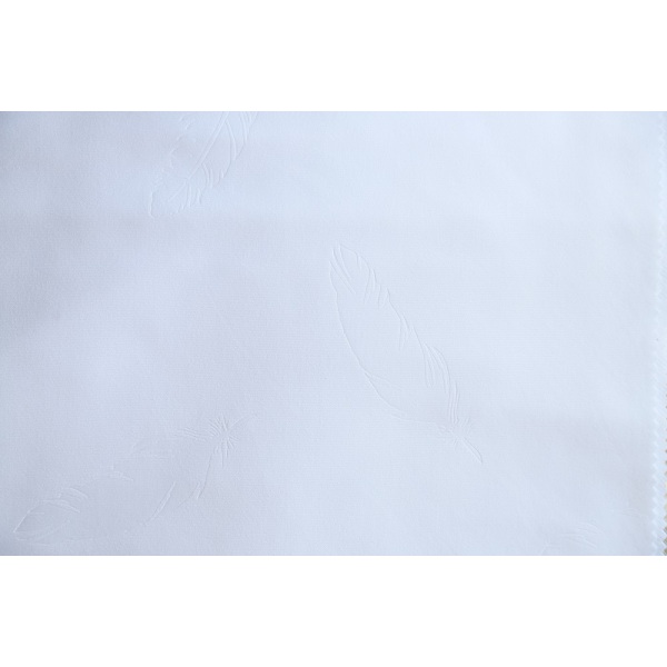 100% Polyester Bed Sheet White Embossed Fabrics