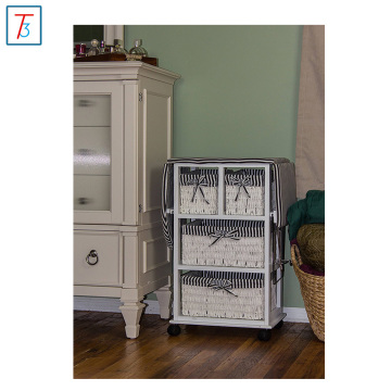 Ironing board accessories with laundry hamper