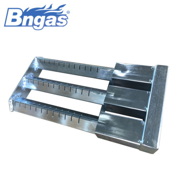 Stainless steel three bar commercial gas burner