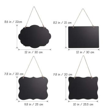 Chalkboard Sign Double-Sided Message Board with Hanging String