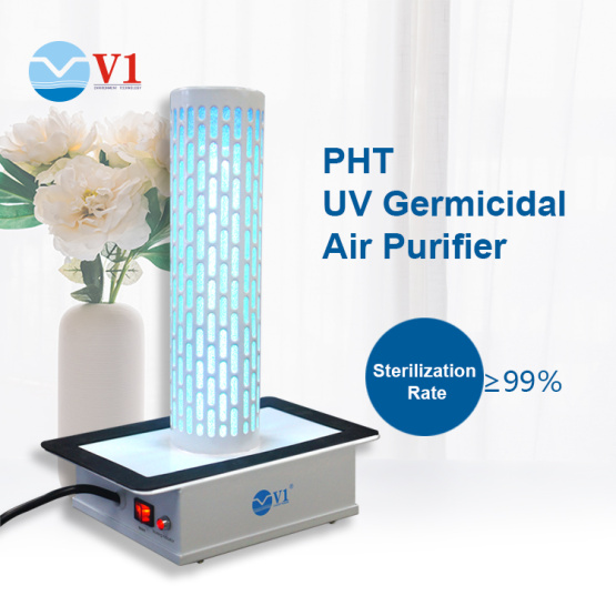 HVAC in duct germicidal uv light for air cleaning