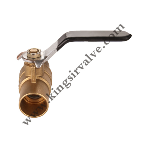 Soldered brass ball valve