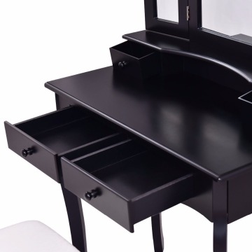 Black Vanity Makeup Dressing Table