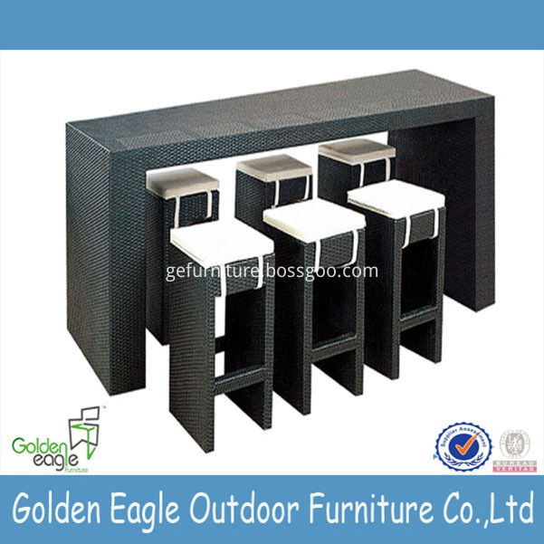aluminium tube PE wicker furniture outdoor