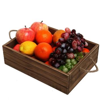 Customized wine beer fruit decor storage wooden crate box