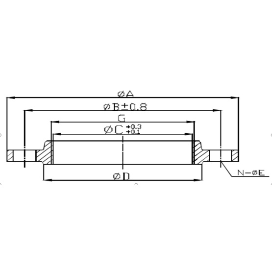 Ductile Iron Threaded Flange 4inch