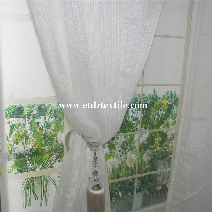 Sheer Curtain Fabric White Color