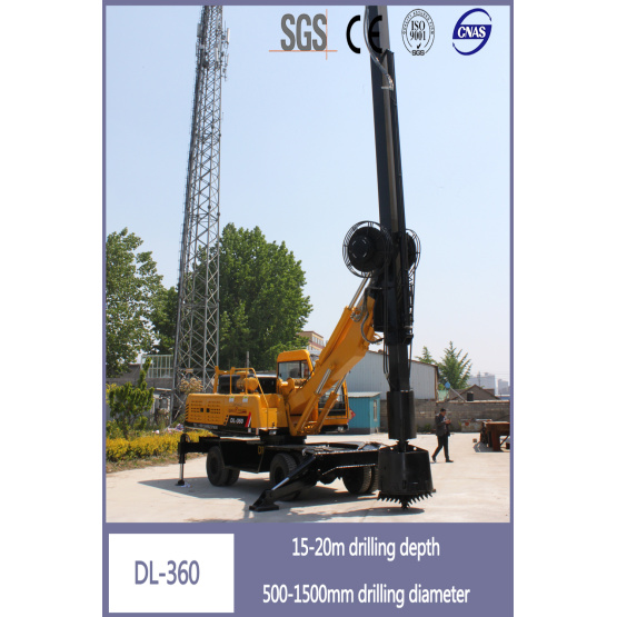 Factory direct wheeled square pole pile machine