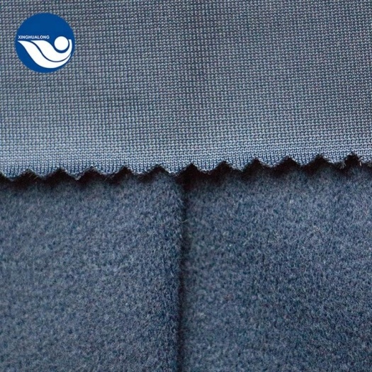 100% polyester tricot brushed fabric