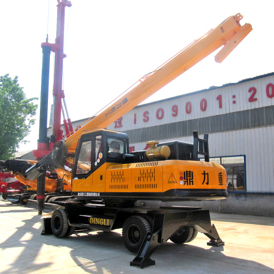 Hydraulic bore pile driver machine