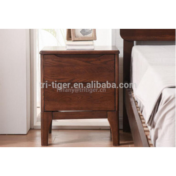 Natural white oak wood night stands bedside cabinet