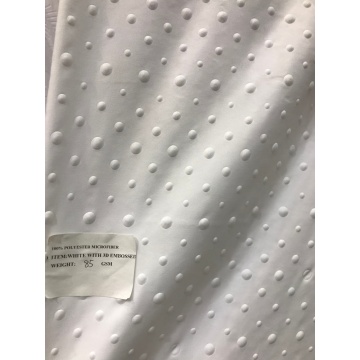 Polyester 3D Dots Embossed Micofiber Fabric