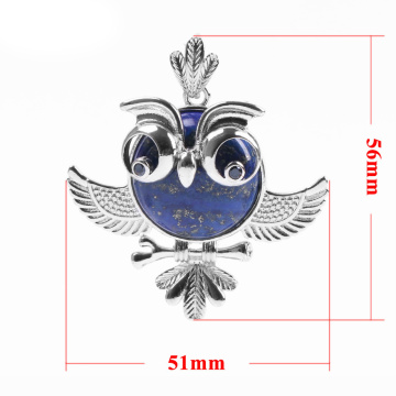 Women's Lucky Owl of Night Pendant Necklace and The Night Guardians Long Sweater Chain Owl Pendant Necklace Lovely Animal Pendan