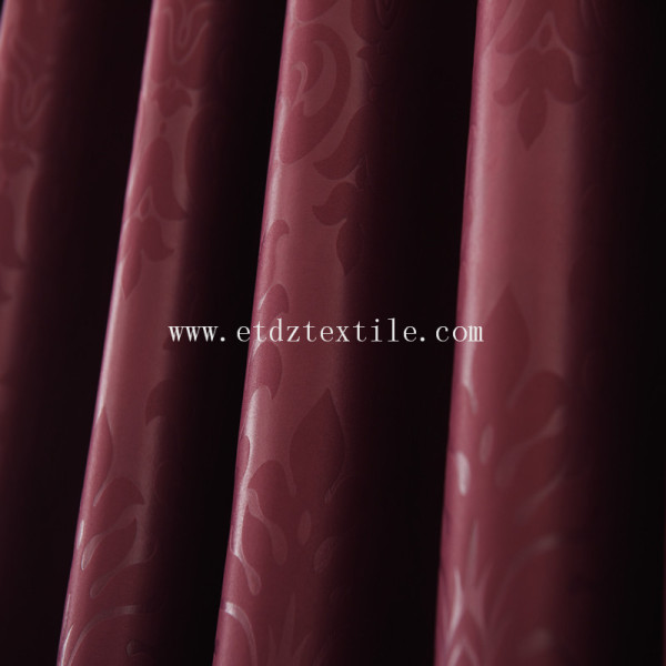 Embossed blackout window curtain fabric