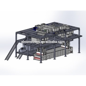 A.L 1.6m S SS SSS SMS nonwoven fabric making machine