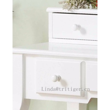 Makeup Vanity Table Set Bedroom Dressing Table with Stool and mirror Wooden dresser
