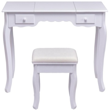 Multifunctional Writing Desk Mirrored Wooden Dressing Table