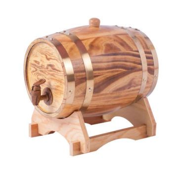 5L Oak Barrels Wooden Barrel Wine Barrels for Storage Aging Wine Whiskey Spirits