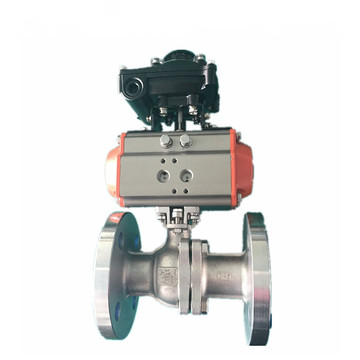 Flange Pneumatic Actuated Stainless Steel Ball Valve