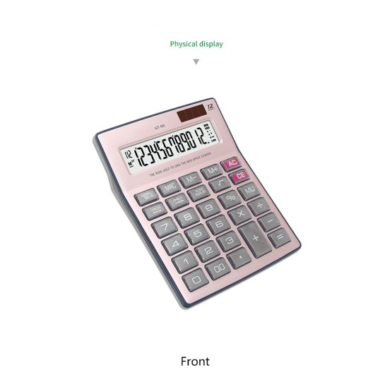 12 digits big display check calculator