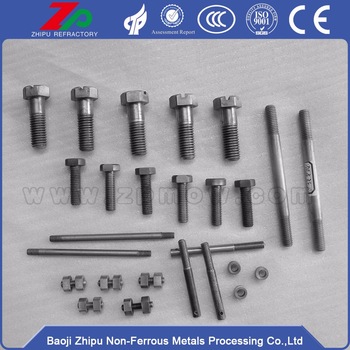Tungsten and molybdenum hex screws and bolts