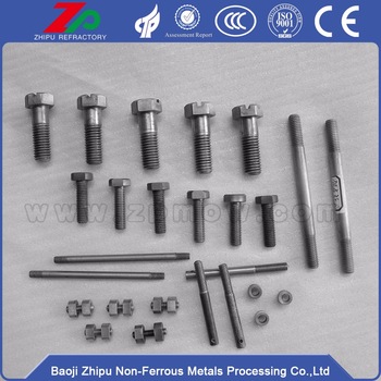 Tungsten screw nuts bolts for fasteners