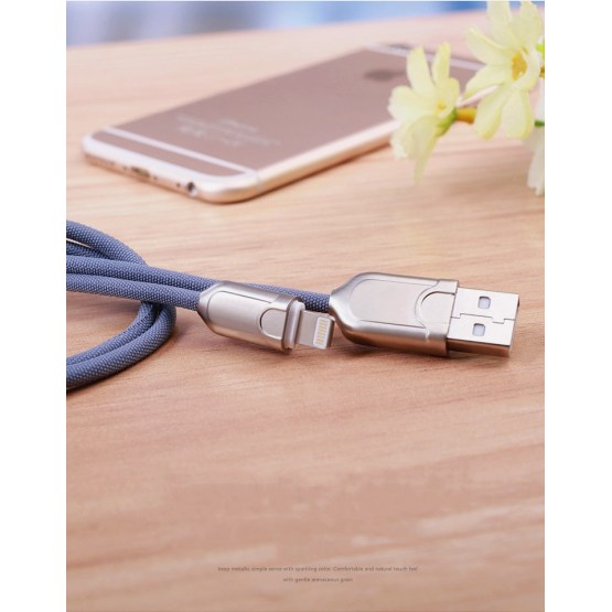 zinc alloy usb cable charging for iphone