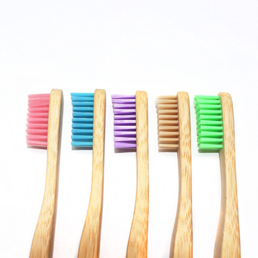 Natural Medium Bamboo Toothbrush For Hotel