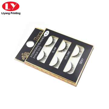 Packaging box for eyelash with hanging hole