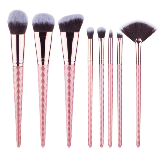 black and pink makeup brushes