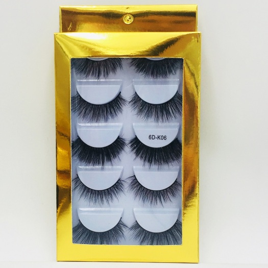 6Dsilk false strip chemical synthetic korean fibre eyelashes