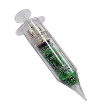 Plastic USB Flash Drive Syringe Shape Memory Stick