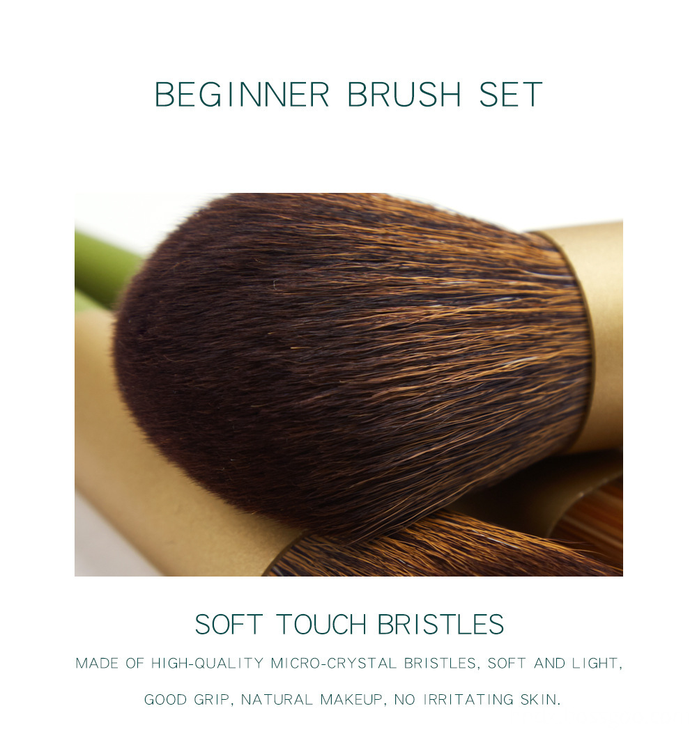 Wood Green Makeup Brush Suit 