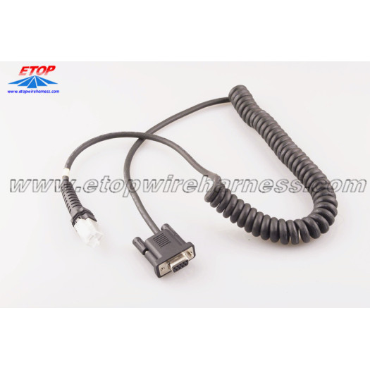 Flame resistant PUR Coiled cable