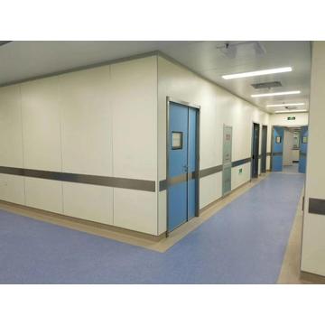 Beige fiber cement board for hospital corridor wall