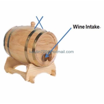 5L Oak Barrel Wooden Barrel for Storage or Aging Wine & Spirits Wine Barrels Wine Holder