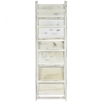 cheap 4 tier whitewash ladder rack display folding stand shelf for home storage