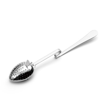 Stainless Steel Long Handle Oval Shaped Tea