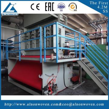 Full automatic AL-2400 S 2400mm non woven fabrics making machinery with ISO9001 certificate