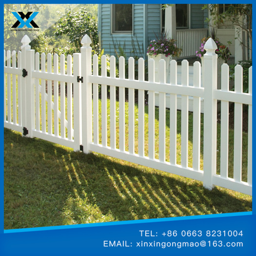 PVC flower bed fence